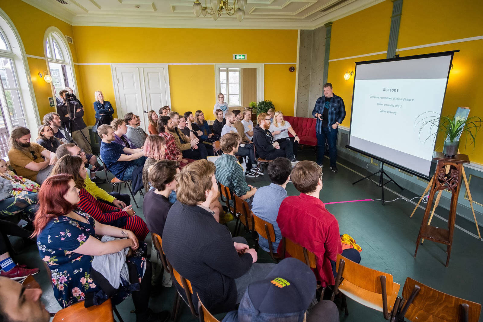 A full house for the talks - Isle of Games 2019