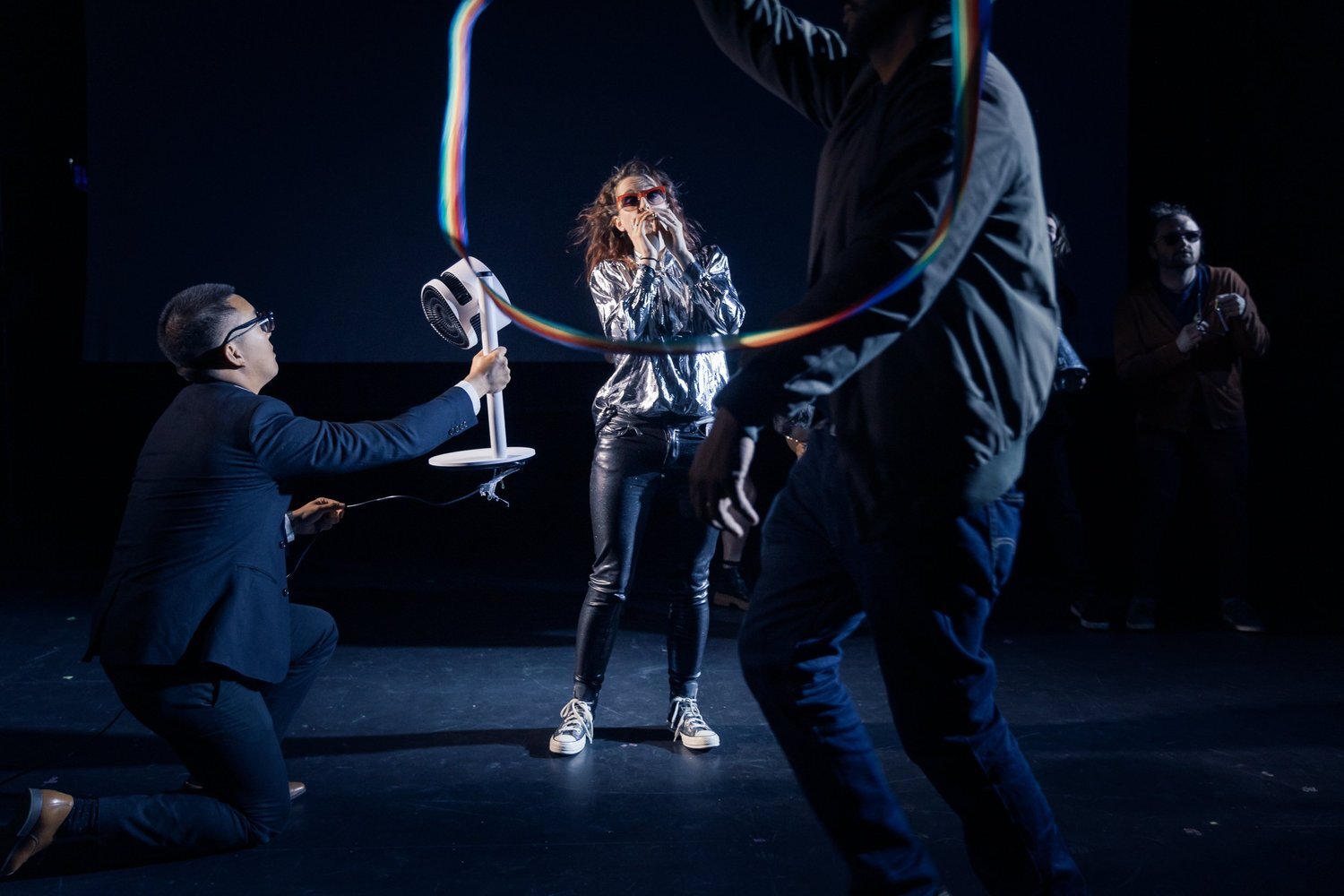 Kimi Tayler & Dan Roh at Preview Night, Reykjavík Fringe 2022. Photo by Elín Björg, Hvergiland Photography